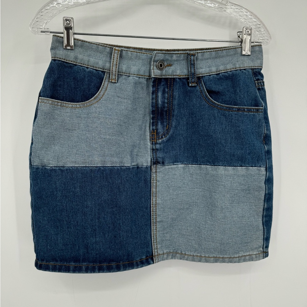 MOMOKROM Denim Mini‎ Skirt Women’s size 6 100% Cotton